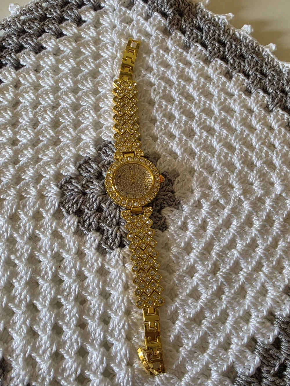 Gold-tone Crystal Bracelet Watch - Women Accessories